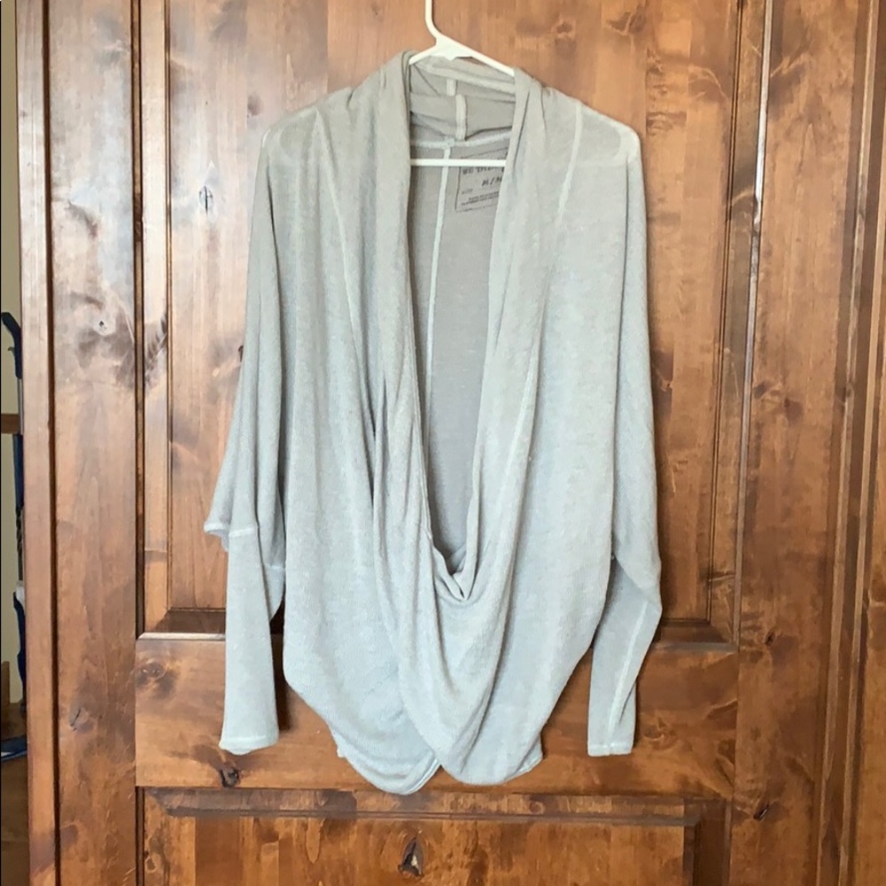Free People Gray cowl neck sweater